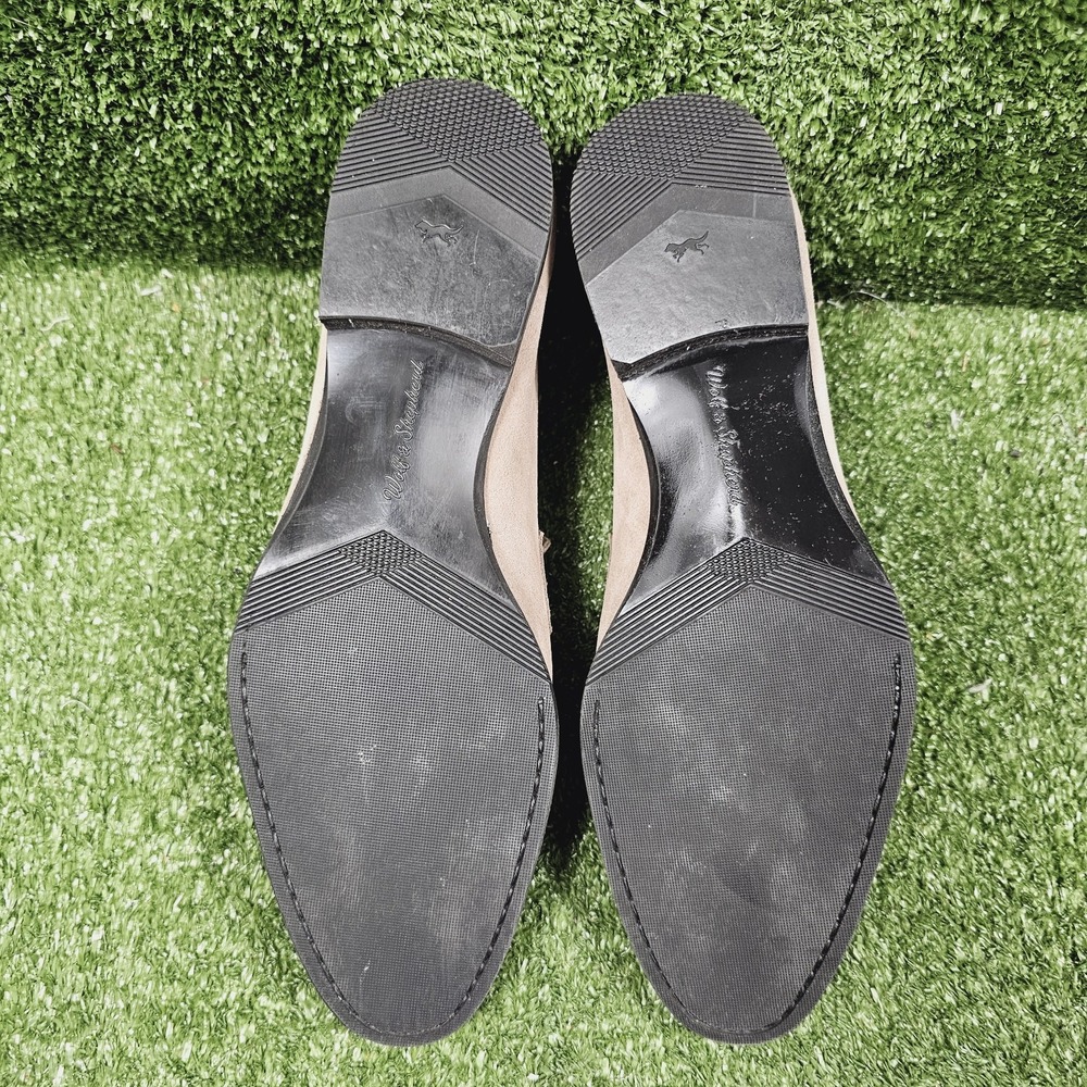 Elegant Men's Beige Suede Slip-On Loafers - Picture 7 of 9